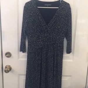 NWOT Black and beige patterned dress